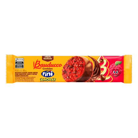 Biscoito Cookie Fini Amoras Bauducco Pacote 96g