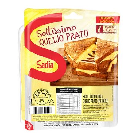 QUEIJO SADIA PRATO FATIADO 300G