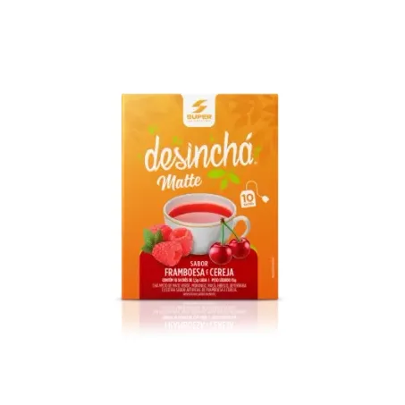 DESINCHÁ MATE SABOR FRAMBOESA E CEREJA - 10 SACHÊS