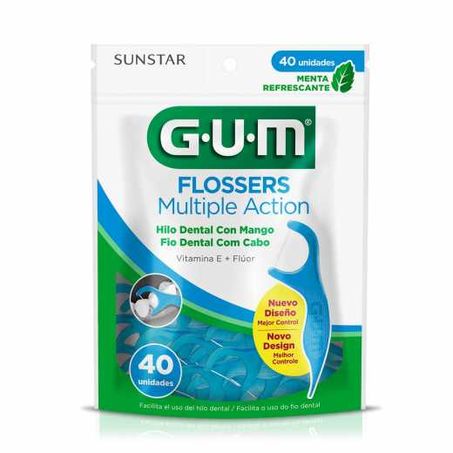 Fio dental gum c/aste vit/fl.c/40