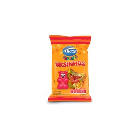 Bala de Gelatina Plutonita Ursinhos 70G