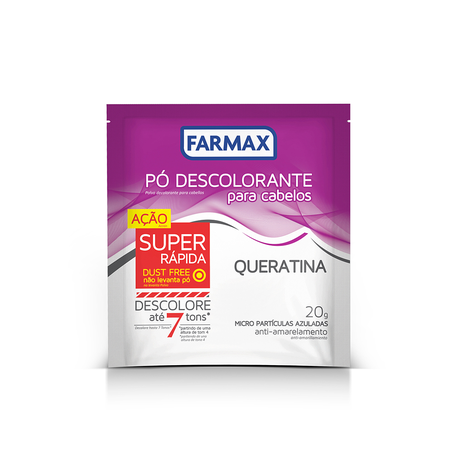DESCOLORANTE FARMAX PÓ QUERATINA 20G