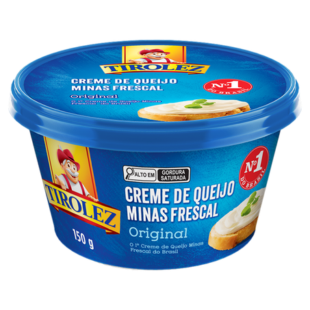 Creme De Queijo Tirolez Minas Frescal 150g 
 