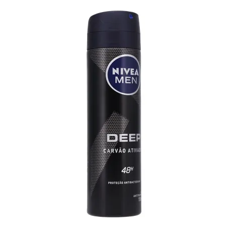 DESOD.NIVEA AERO 150ML DEEP CARVAO ATIVO MASC 360-33