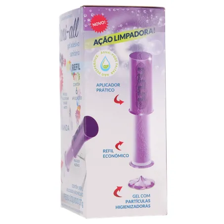 Gel adesivo sanitário sani all lavanda refil 37g 360-7