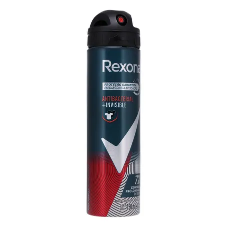 DESODORANTE AEROSSOL REXONA MEN ANTIBACTERIAL INVISIBLE 150ML 360-33