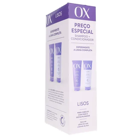 Kit shampoo ox 375ml+cond170ml lisos 360-24