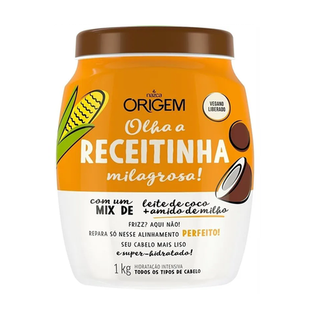 CREME TRATAMENTO ORIGEM AMIDO MILHO+COCO 1KG