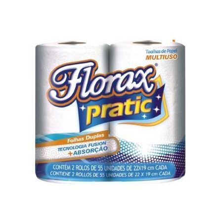Toalha de papel florax c/2 (054005)