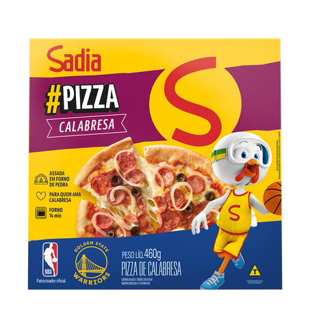Pizza sadia calabresa caixa 460g