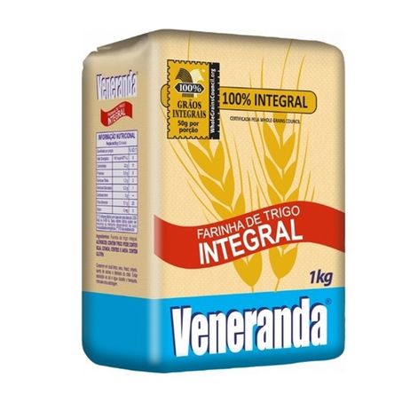 FARINHA TRIGO VENERANDA INTEGRAL 1KG
