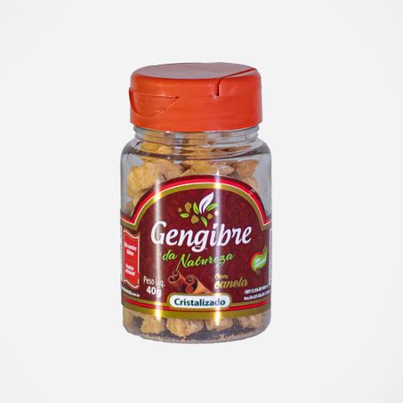 GENGIBRE CRISTALIZADO COM CANELA 40G
