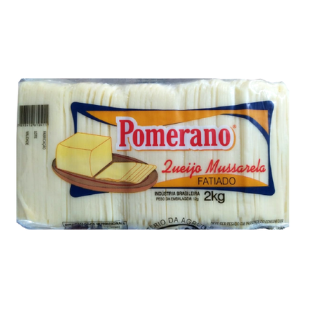 QUEIJO POMERANO PCT -2KG MUSSARELA FATIADO