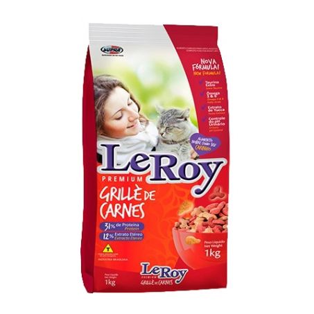 Ração leroy grille 500gr gatos castrados