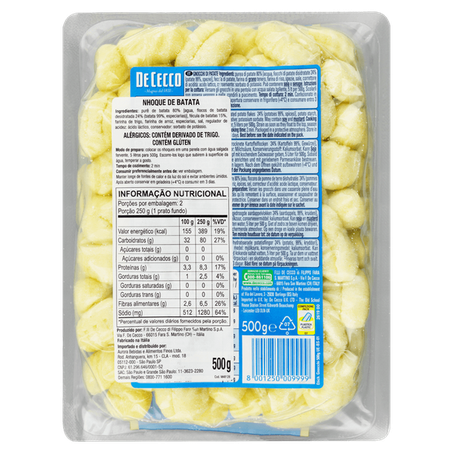 Nhoque de Batata Bandeja De Cecco 500g 360-1