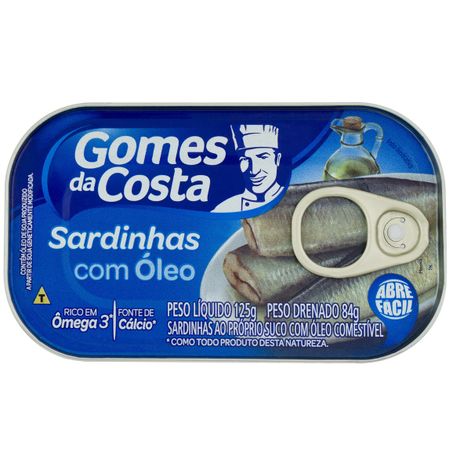 Sardinha gomes costa c/oleo 75g