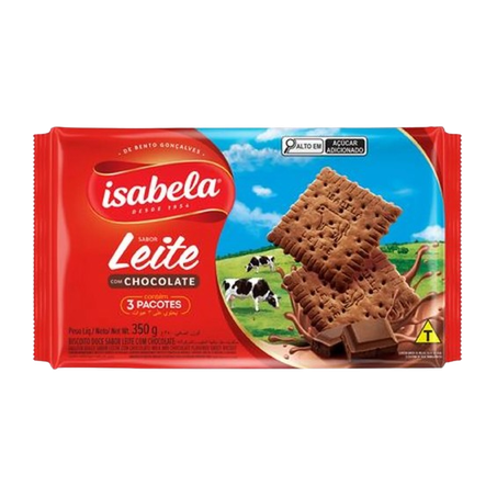 Biscoito isabela leite chocolate 400g