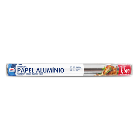 Papel Alumínio Bontraz 45CmX7,5M
