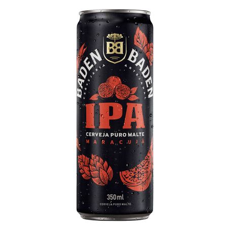CERVEJA IPA PURO MALTE MARACUJÁ BADEN BADEN LATA