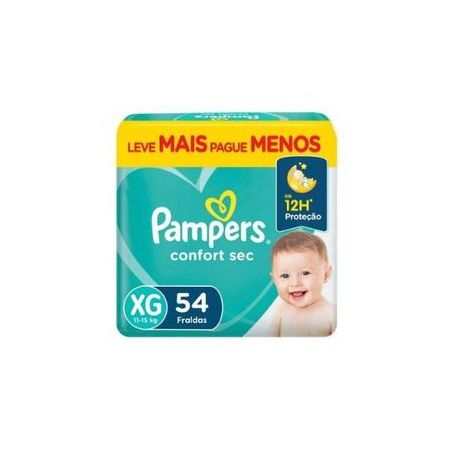 Fralda Descartável Pampers Confort Xg-54