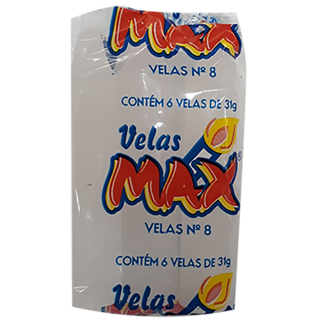Velas max branca n.8 c-6