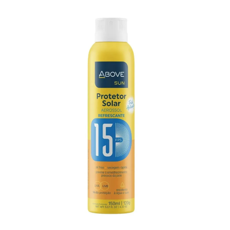 PROTETOR SOLAR AERO ABOVE 15 150ML