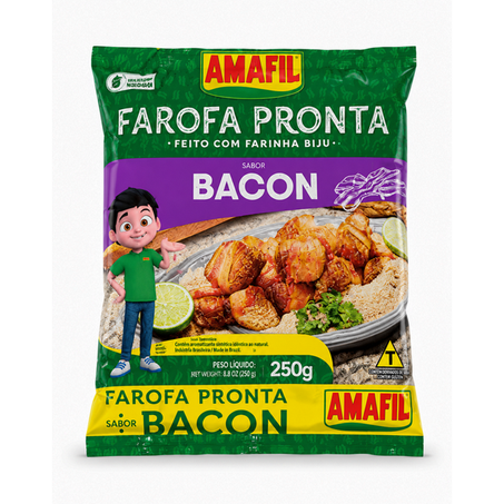 FAROFA PRONTA BACON 250G AMAFIL