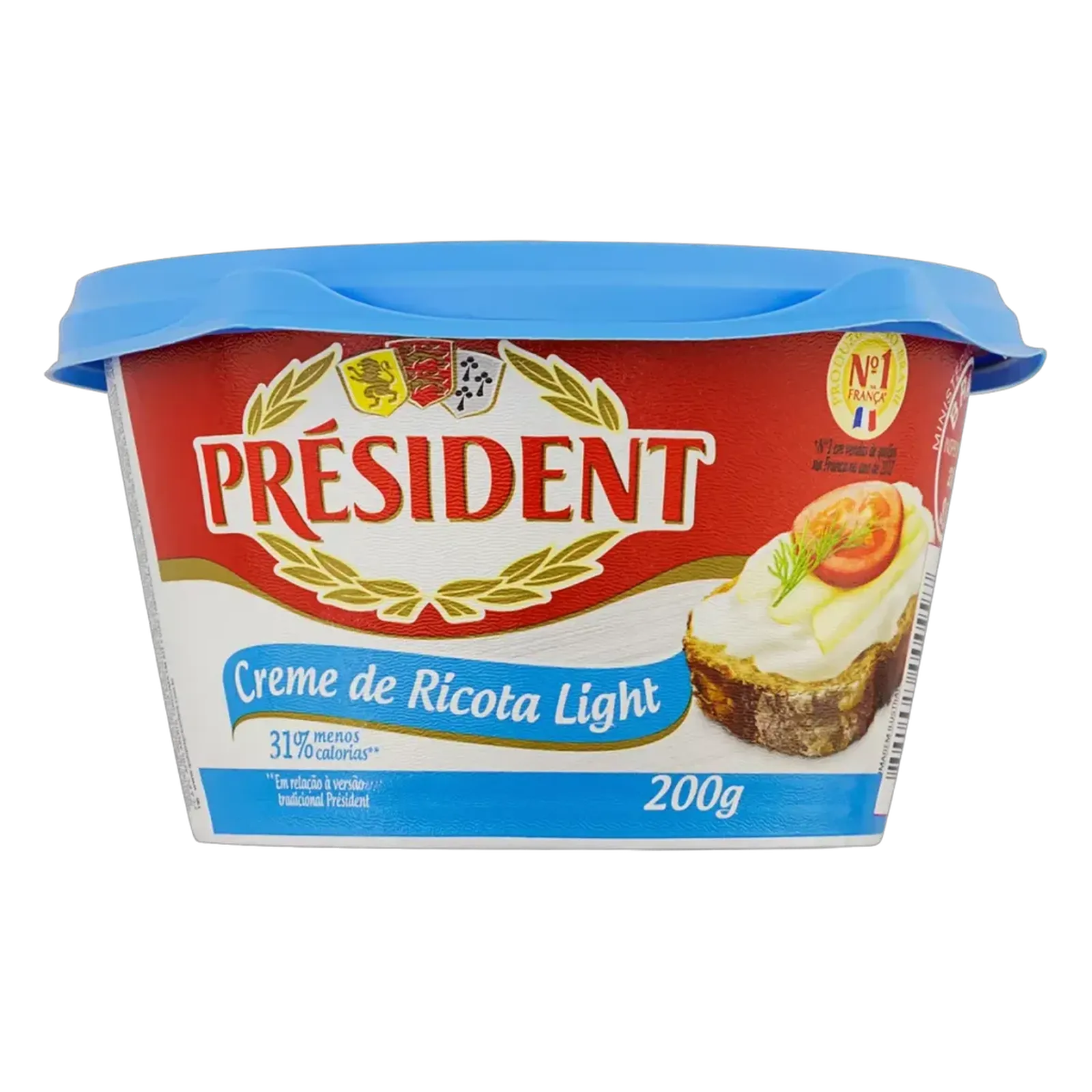 Creme Ricota Light President 200g