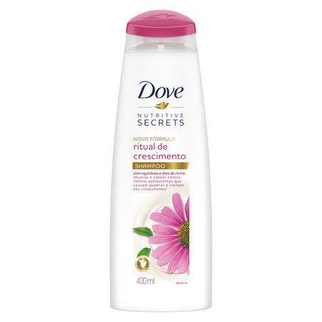 Shampoo Dove Nutritive Secrets com Equinácia e Óleo de Ricino Squeeze 400ml