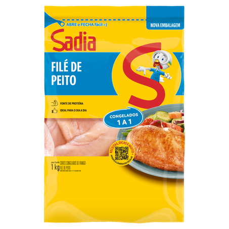 Filé de Frango Sadia Congelado Peito sem Osso 1kg