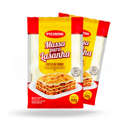 Massa Lasanha Picinini 500g 