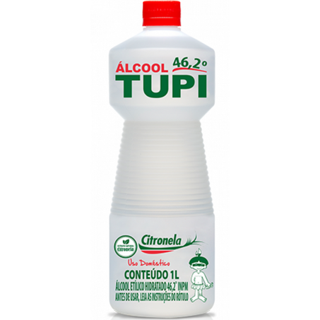 Alcool 1000ml 46,2º inpm tupi citronela