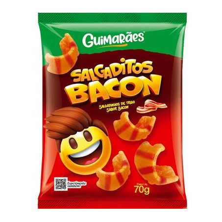 Salgadinho guimaraes salgaditos bacon 70g