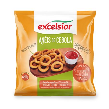 Aneis de cebola excelsior 450g