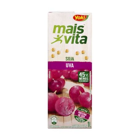 Bebida de Soja Yoki Mais Vita Uva 1LT