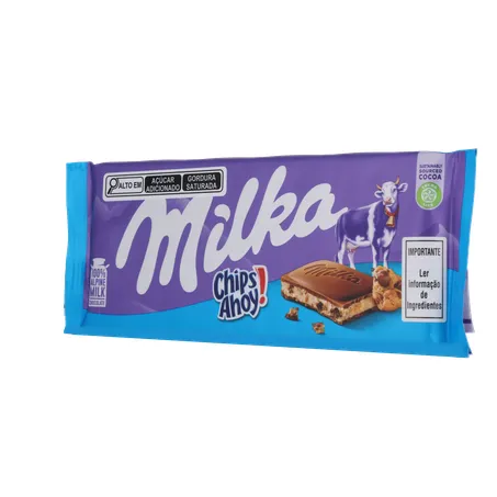 Chocolate Milka Recheado Chips Ahoy Barra 100G 360-3
