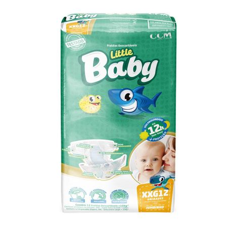 FRALDA JUMBINHO LITTLE BABY XXG 12UN