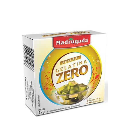 Gelatina madrugada zero abacaxi 12 g