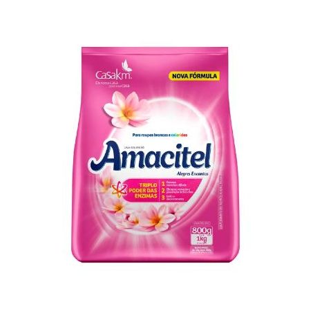 LAVA ROUPA CASA KM AMACITEL ALEGRES ENCANTOS 800 G