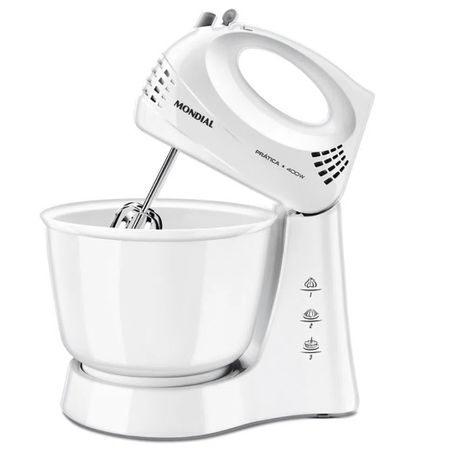 Eletro batedeira mondial b44 w branca 220v