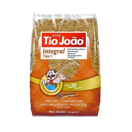 ARROZ TIO JOAO INTEG. 8 SAQ. 1KG