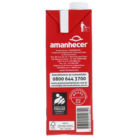Leite Uht Amanhecer Integral 1l 
  360-9