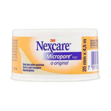 Fita Micropore Bege Nexcarem X 4,5m 25M