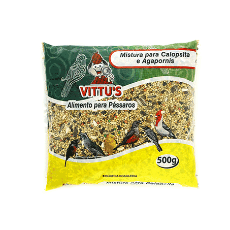 RAÇÃO PARA PÁSSAROS CALOPSITA VITTU'S