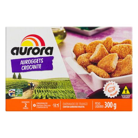 Empanado de frango crocante aurora auroggets