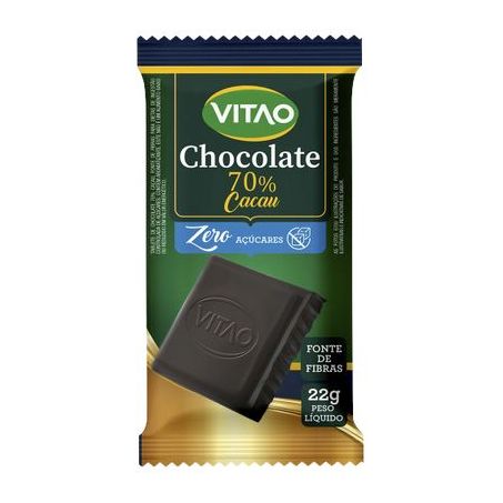 Chocolate Vitao 22g Zero Acucar 70 Amargo