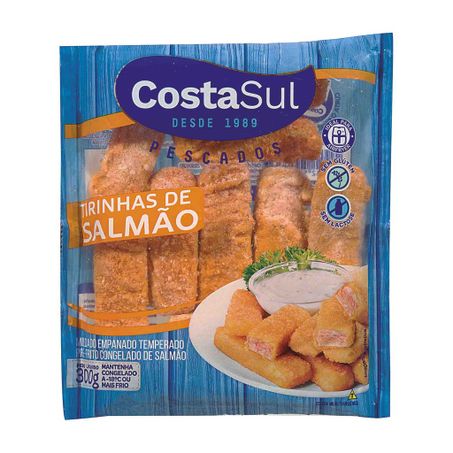 Tirinhas De Salmão Empanado Costa Sul 300g