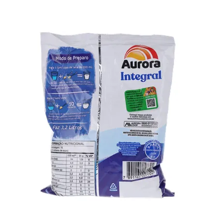 Leite em Pó Aurora Integral Pacote 400gr 360-2