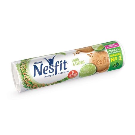 Biscoito Doce Nestle Nesfit Integral Limão e Cereias Pacote 160gr