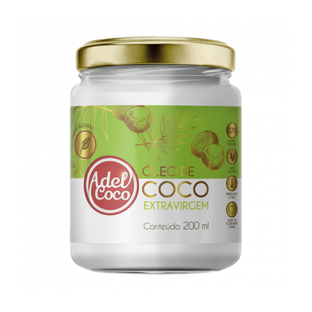 Óleo Coco Extra Virgem Adel Coco 200ml